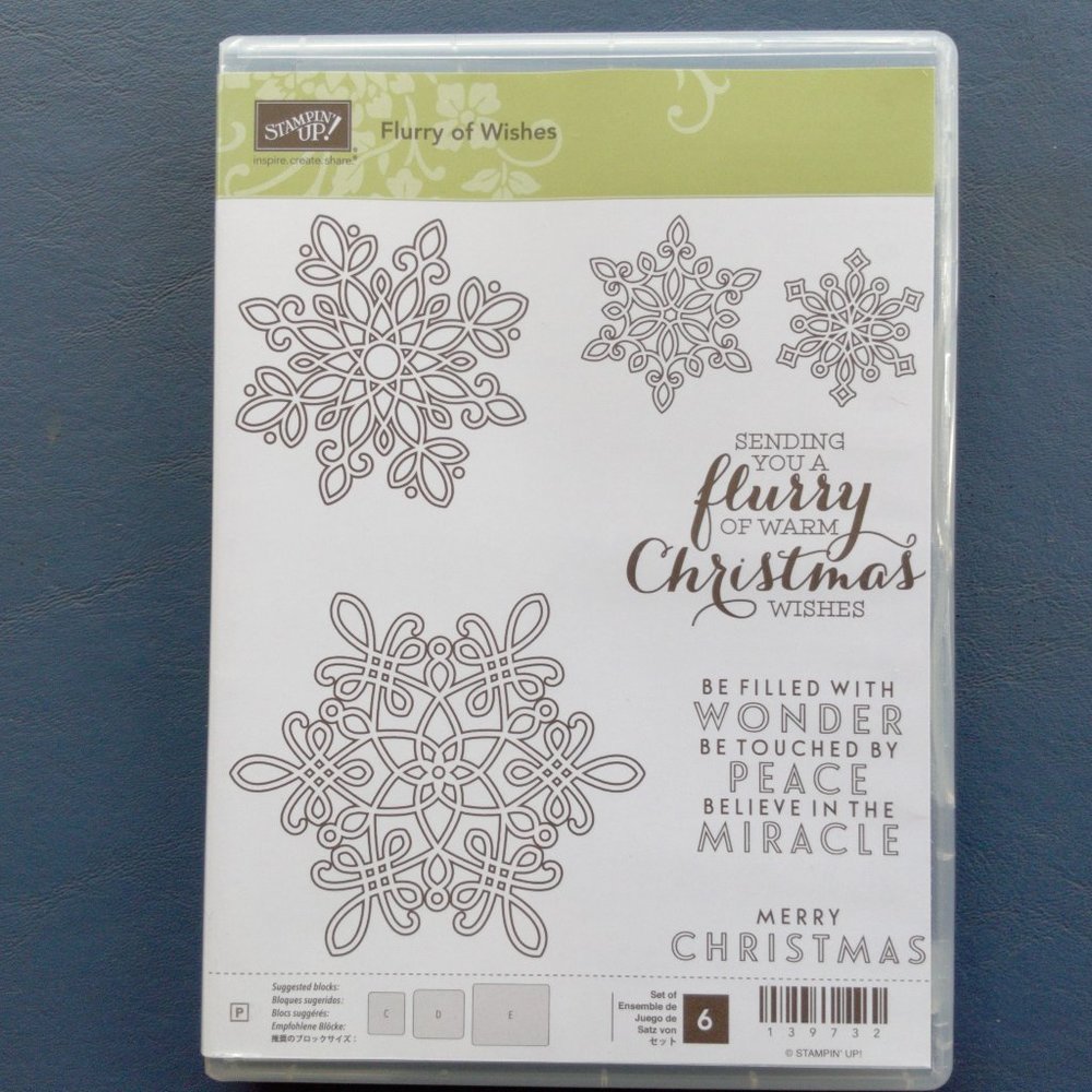 Stampin’ Up! “Flurry of Wishes” Rubber Stamp Set - Picture 1 of 5